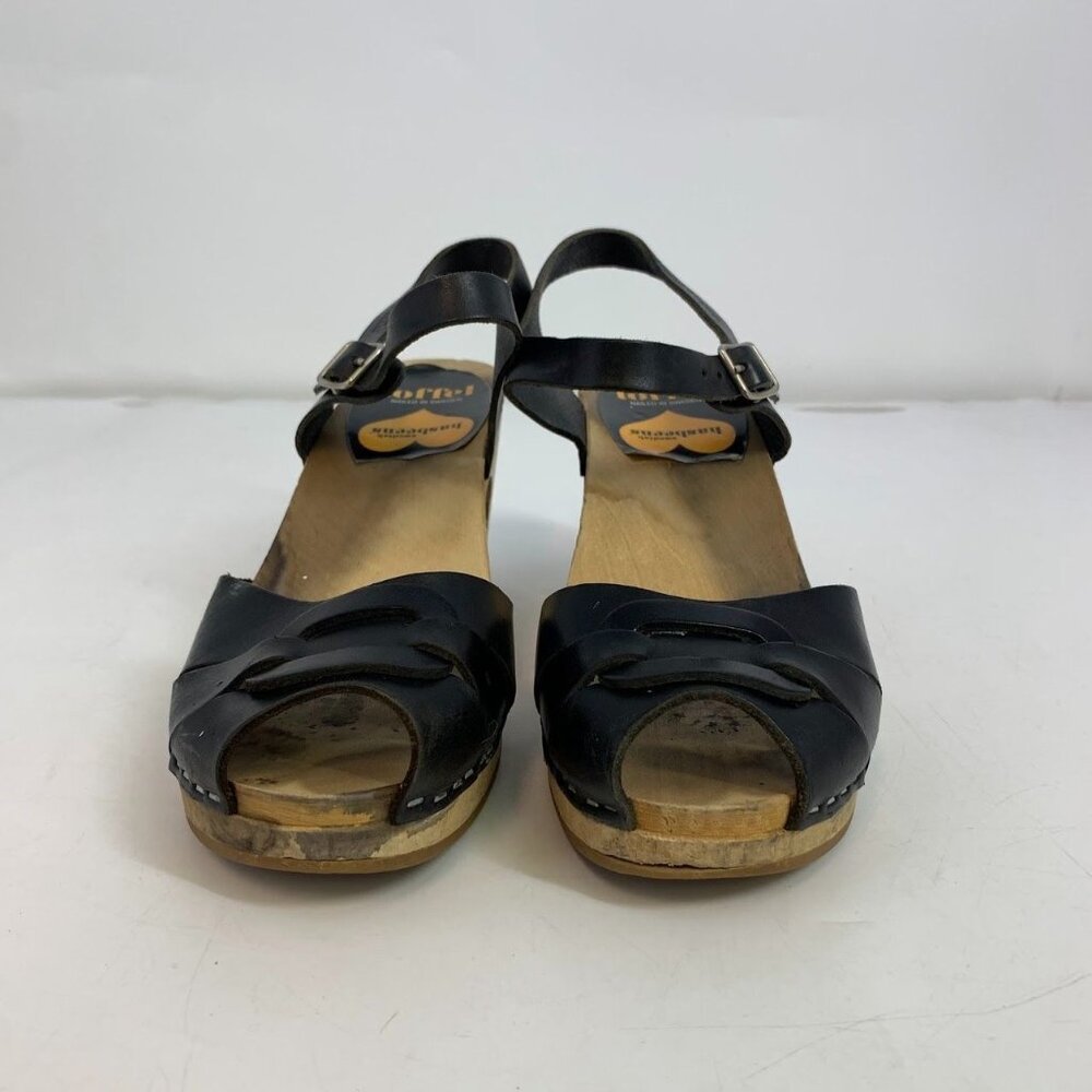 Swedish Hasbeens Women's Merci Leather Crossover Open Toe Sandals Size 8/38‎ - Picture 8 of 13